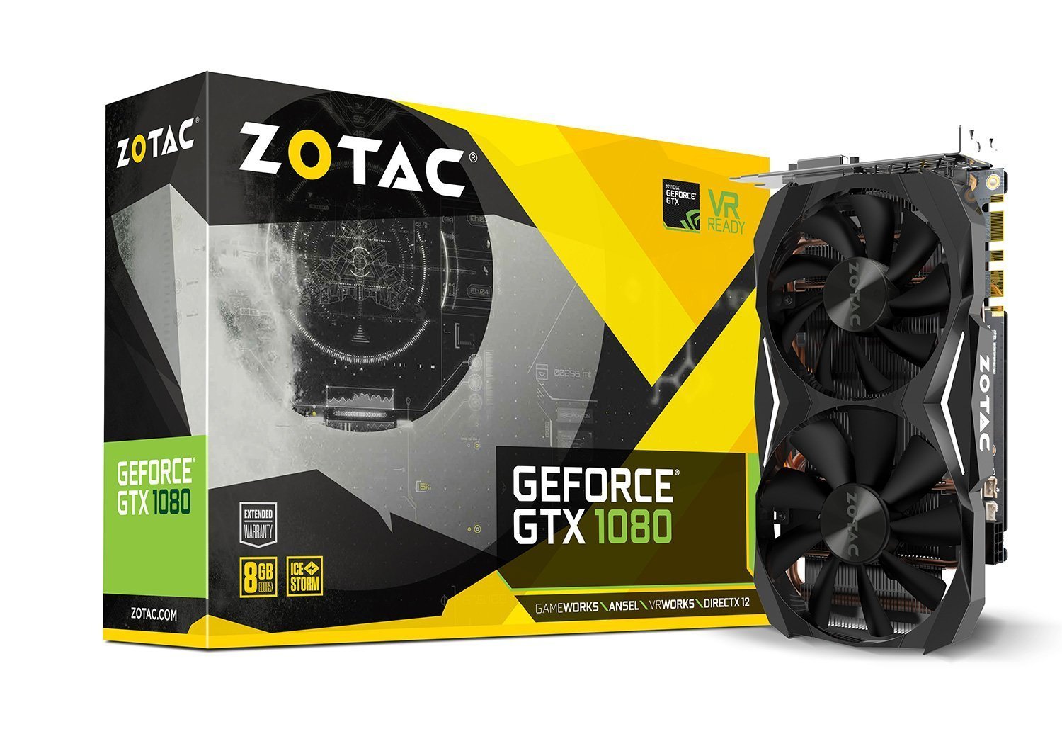 New Design Zotac Gaming GeForce GTX 1080 Mini 8GB GDDR5 PCI-E Gen 3×4 – Graphics Card – كرت الشاشة